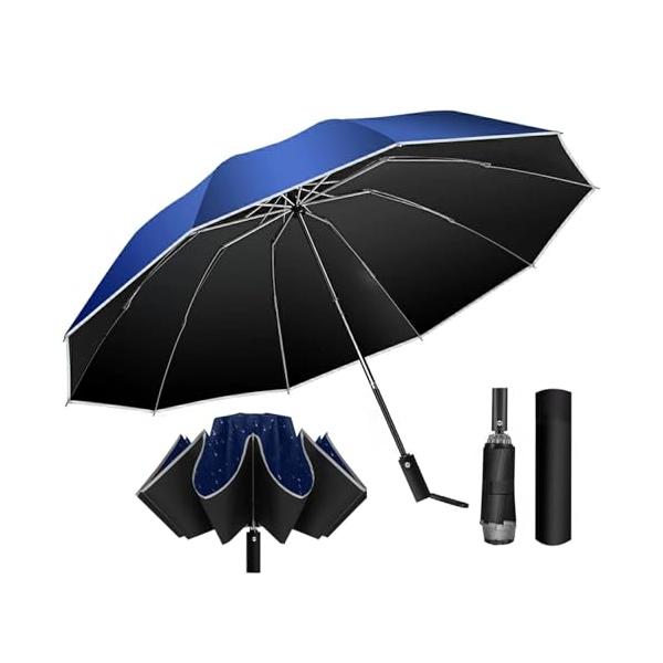 自動開閉＆逆折り式傘AULIFLOWER三つ折りたたみ傘は自動開閉の構造設計を採用しています。開閉のボタンを押すだけで片手でも簡単に開閉できます。車の乗降時、子供を抱いている時、また両手に荷物がいっぱいの時、ワンタッチで簡単に開閉できます。...