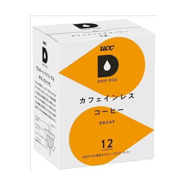他サイト： UCC ドリップポッド 専用カプセル カフェインレスコーヒー 12杯分 90g デカフェ・ノンカフェイン ポッド・カプセルの商品画像