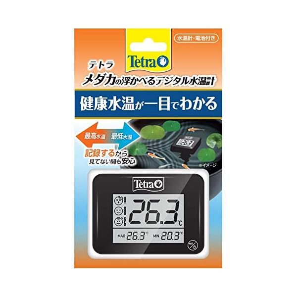 テトラ Tetra テトラ メダカの浮かべるデジタル水温計 アクアリウム 熱帯魚 メダカ 金魚