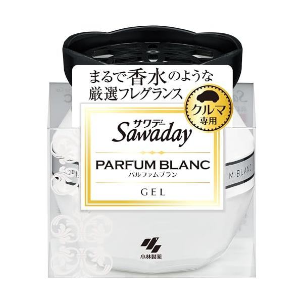 サワデー 車用 パルファム ブラン 消臭芳香剤 置き型ゲルタイプ 90g