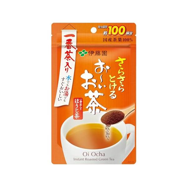 他サイト： 伊藤園 おーいお茶 ほうじ茶 粉末 80g チャック付き袋タイプの商品画像