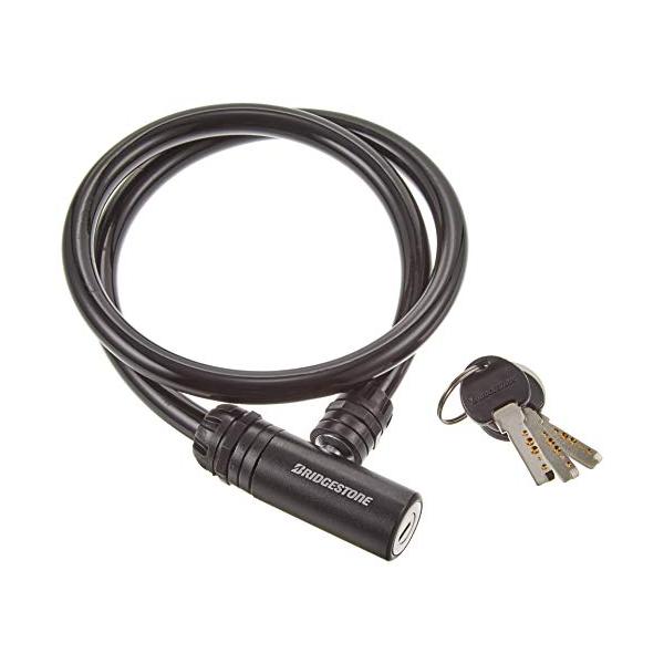 他サイト： ブリヂストンBRIDGESTONE アルロック 自転車 鍵 ワイヤーロック ブラック 盗難防止 防犯 直径12×80cm WLーAD.Bの商品画像