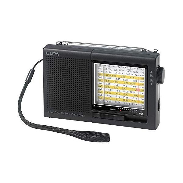 エルパELPA  AM/FM短波ラジオ 海外の国際放送から国内のAM/FM放送まで幅広くキャッチ ER-C74T