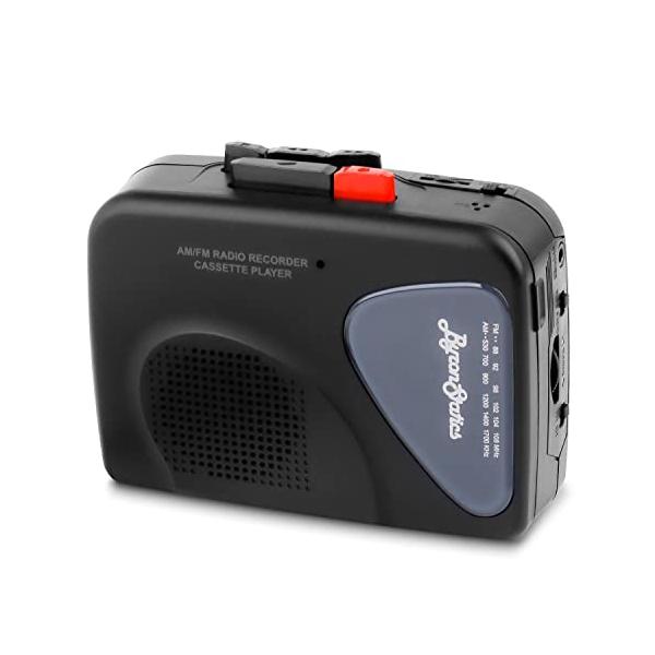 他サイト： ByronStatics ポータブルカセットプレイヤー レコーダー FM AM ラジオ ウォークマン テーププレーヤー 内蔵マイク 外部スピーカー 手動録画 VAS 自動の商品画像