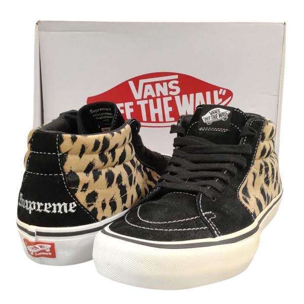 Supreme Vans Velvet Leopard Sk8-Mid 28.5
