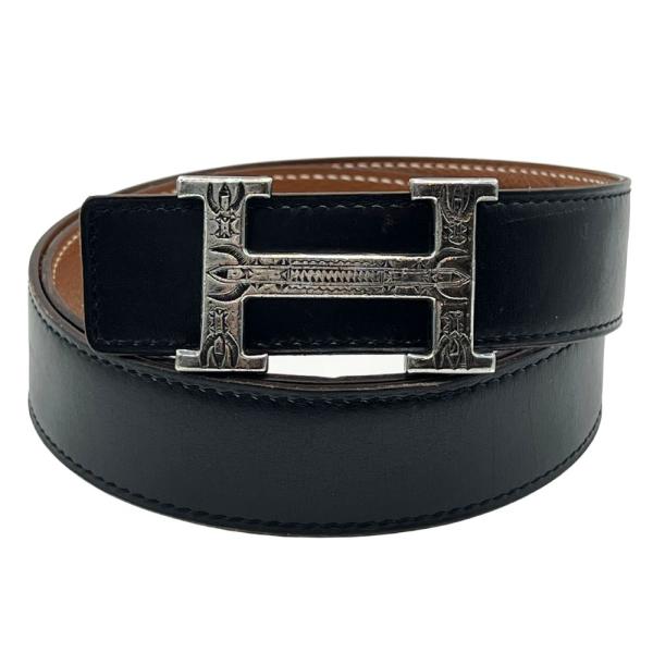 HERMES（エルメス） トゥアレグ シルバー925 バックル レザーベルト