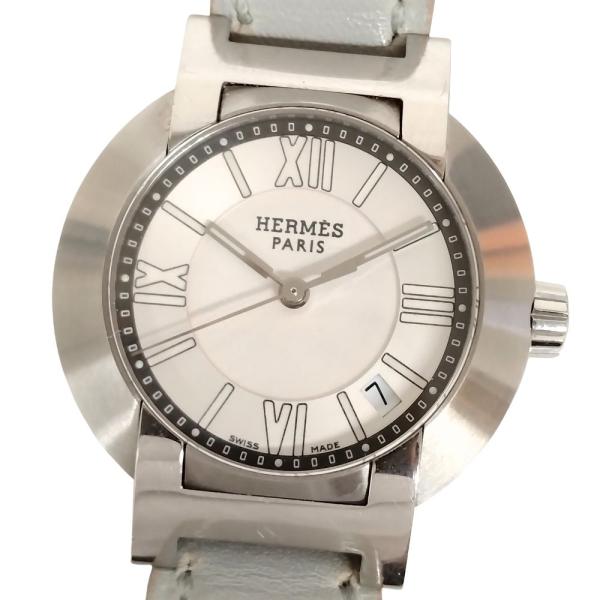 【ノマード】HERMES ‘エルメス 時計‘NO1.210 シルバー☆極美品☆ HERMES エルメス NO1.210 ノマード デイト クォーツ レディース
