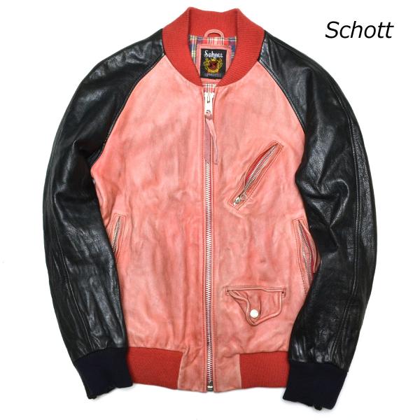 Schott⭐︎Ｍショット レザージャケット ライダースジャケット エイジング加工 Schott⭐︎Mショット レザージャケット ライダースジャケット