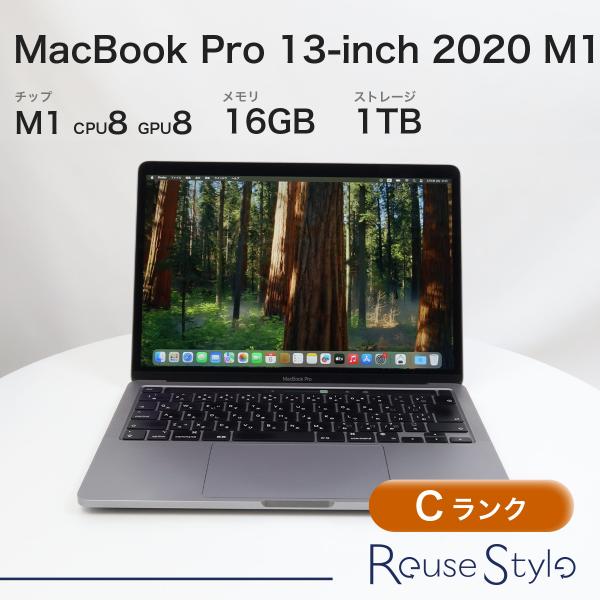 MacBook Pro 13インチ 2020 M1スペースグレイ 16GB 1TB JIS