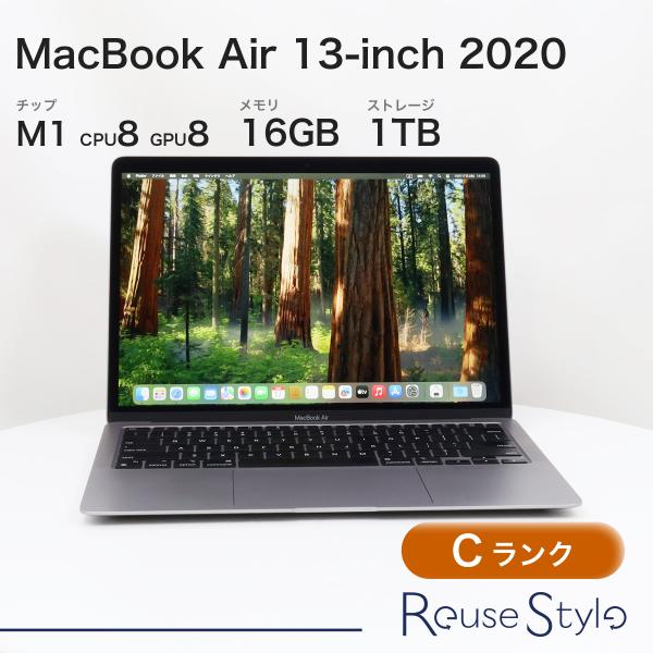 MacBook Air 13インチ 2020 M1 スペースグレイ 16GB 1TB USキーボード