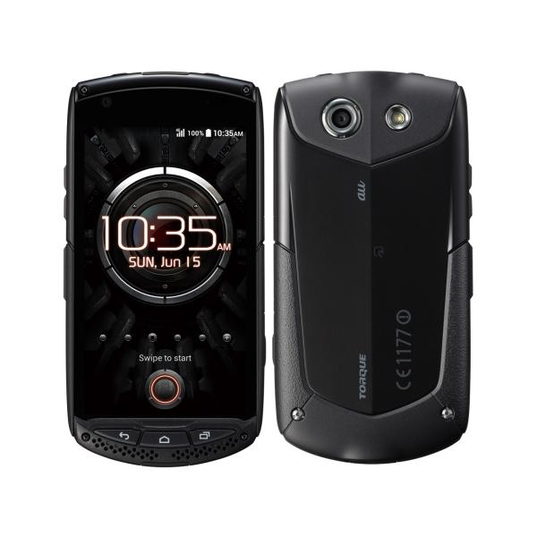 (中古良品) au KYOCERA TORQUE G01 16GB ブラック KYY24【安心保証90日/赤ロム永久保証】TORQUEG01 本体 Android アンドロイド スマホ