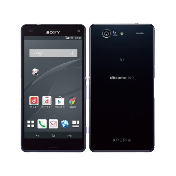 (中古並品) docomo SONY Xperia Z3 Compact 16GB ブラック SO-02G【安心保証90日/赤ロム永久保証】XperiaZ3Compact 本体 Android アンドロイド スマホ