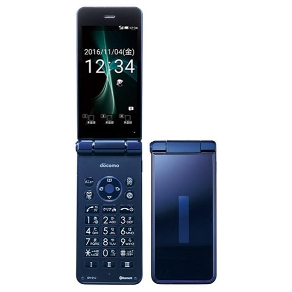 (中古並品) docomo SHARP AQUOS ケータイ 8GB ブルーブラック SH-01J【安心保証90日/赤ロム永久保証】AQUOSケータイ 本体 Android アンドロイド ガラホ