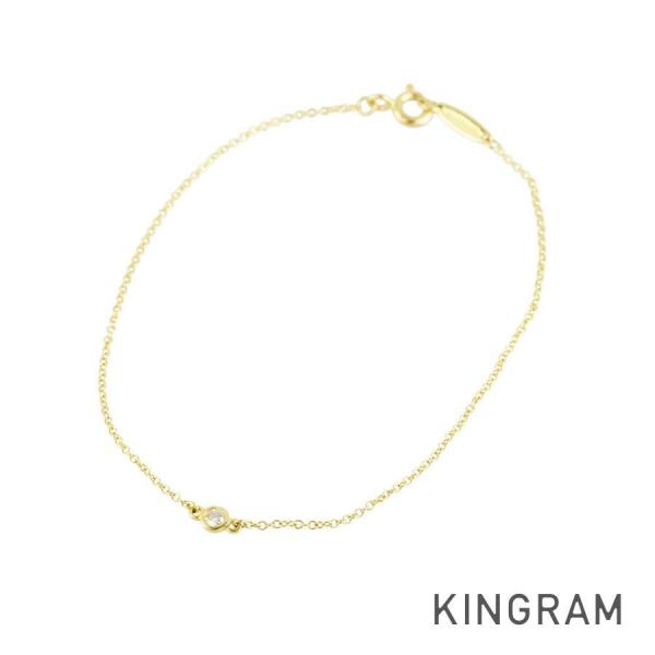 ティファニー バイザヤード ブレスレット K18YG 1Pダイヤモンド ftj