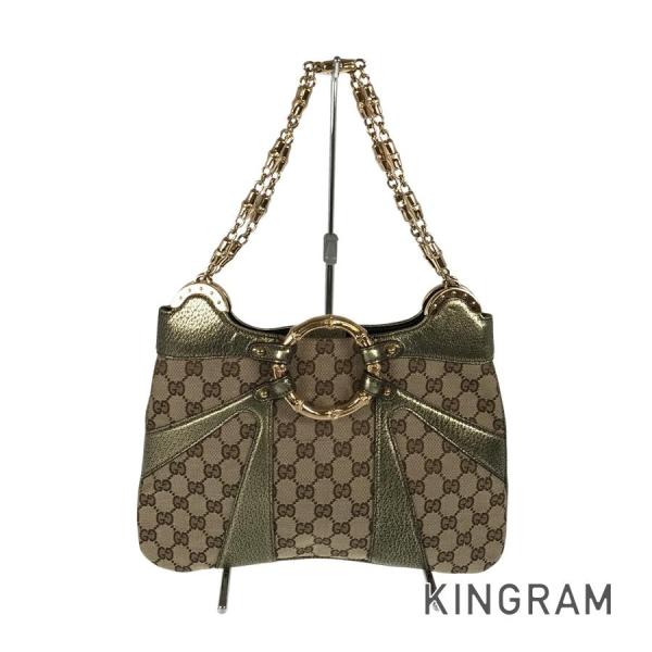 GUCCI（グッチ） バンブー GGキャンバス 135962 ハンドバッグ ftj