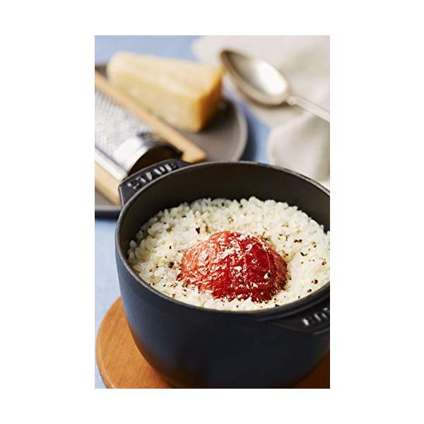 staub ストウブ  ラ ココット de GOHAN グレー M 16cm  ご飯鍋 炊飯 2合 鋳物 ホーロー鍋 IH対応 炊飯器 日本正規販売品 La Cocotte de GOHAN 40509703