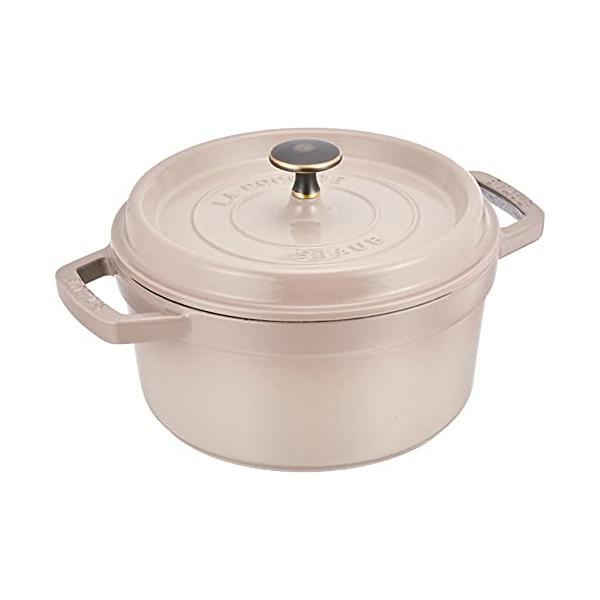 staub ストウブ  ピコ ココット ラウンド リネン 20cm  両手 鋳物 ホーロー 鍋 IH対応日本正規販売品 La Cocotte Round 40508291