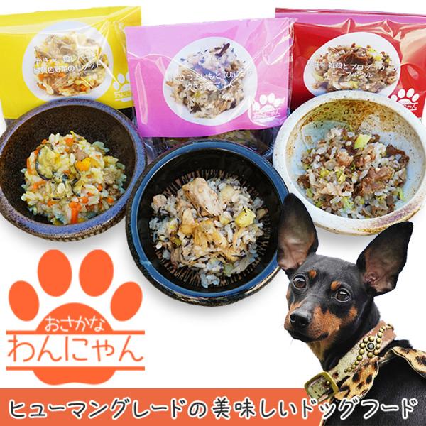 おさかなわんにゃん ギフトボックス 3種各2個入り おいしい幸せの贈りもの ヒューマングレード ドッグフード 塩 添加物不使用 天然食材 ウェット 愛犬 送料無料