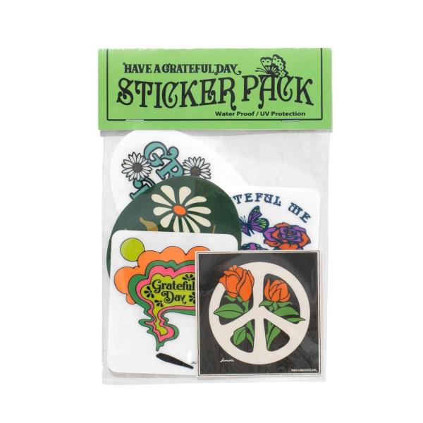 HAVE A GRATEFUL DAY ハブアグレイトフルデイ｜STICKERS PACK HIPPIE (ステッカー 5枚入り)