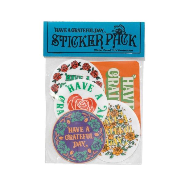 HAVE A GRATEFUL DAY ハブアグレイトフルデイ｜STICKERS PACK LOGO (ステッカー 5枚入り)