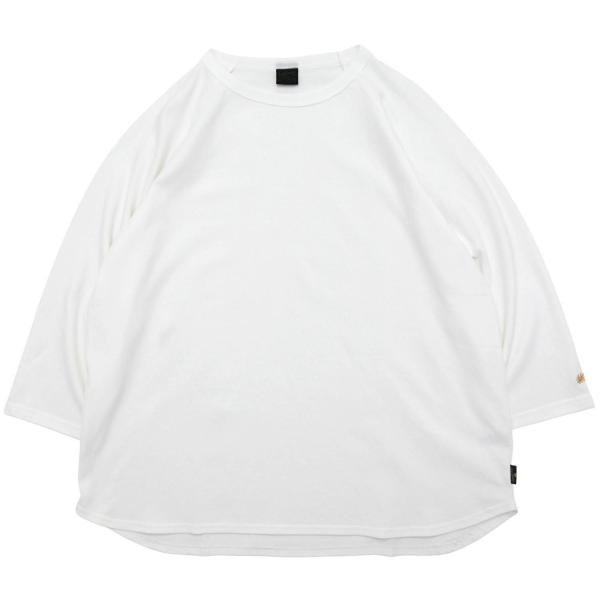 GOHEMP ゴーヘンプ｜WIDE BASEBALL TEE 10oz JERSEY 26 (ナチュラル)(やや厚手の七分袖Tシャツ)
