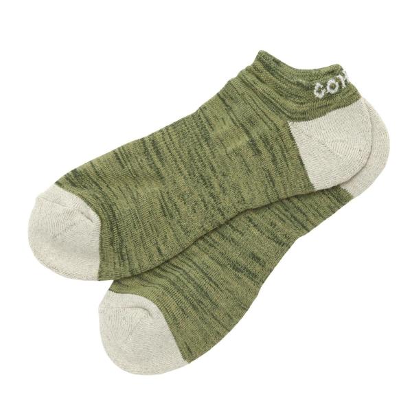 GOHEMP ゴーヘンプ｜PANEL PILE ANKLE SOCKS 26 (グリーン)(パイル アンクルソックス)