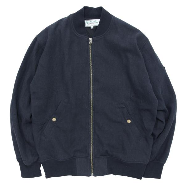A HOPE HEMP アホープヘンプ｜Twill MA-1 JKT (チャコールブラック)(ヘンプ生地で作られたMA1)