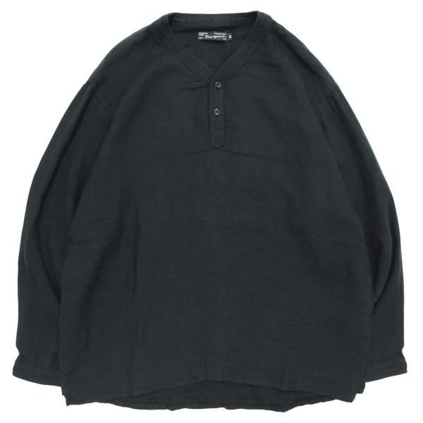 Nasngwam ナスングワム｜VAGRANT SHIRTS (ブラック)(ダブルガーゼの気持ち良いシャツ)
