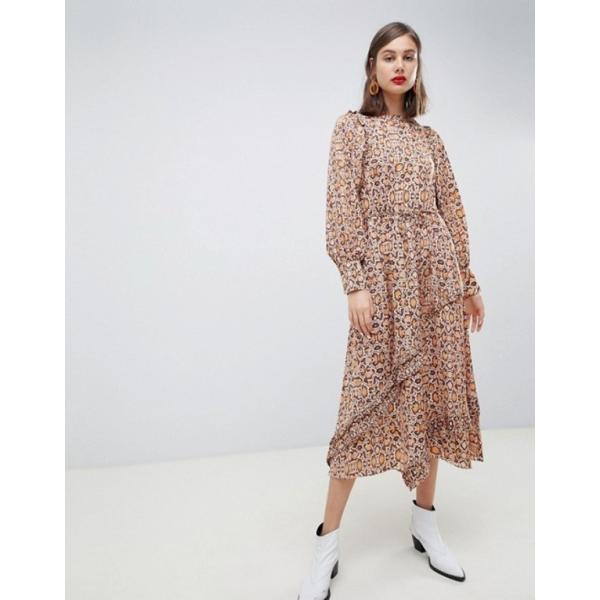 マンゴ レディース ワンピース トップス 爆買い送料無料 Mango Synch Dress Waist Maxi In Print Snake