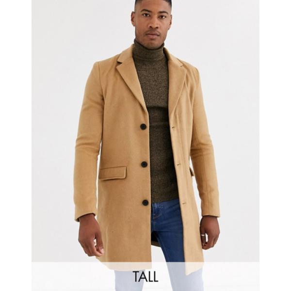 アナザーインフルエンス メンズ コート 永遠の定番 アウター Another Influence Coat In Tall Tan Over Wool