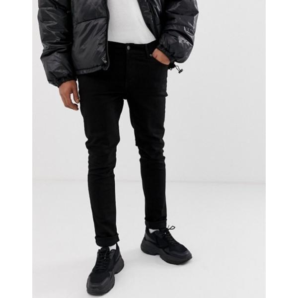 チープマンデー 新品 送料無料 メンズ デニムパンツ ボトムス Cheap Monday Black Tight Skinny In New Jeans