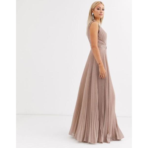 レディース トップス Pleated フォーエバーユニーク Dress Rose Unique Plunge In Rose レディース Forever ワンピース Maxi Pink