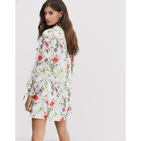 訳ありセール 格安 テッドベーカー レディース ワンピース トップス Ted Baker Hedgerow Tunic In Dress Print Imane