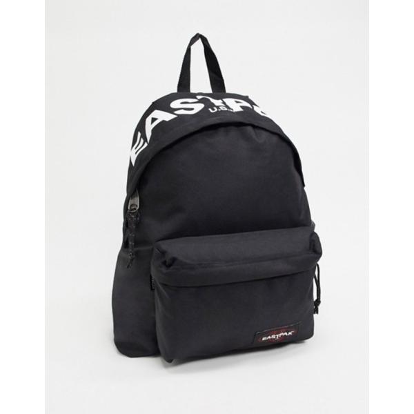 イーストパック メンズ バックパック リュックサック バッグ Eastpak Padded Pak R With In Black Bold Backpack Logo 売れ筋ランキング 24l