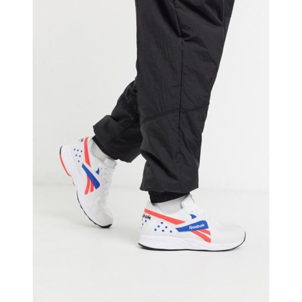 人気激安 リーボック メンズ スニーカー シューズ Reebok Pyro Leather And Sneakers In Red White