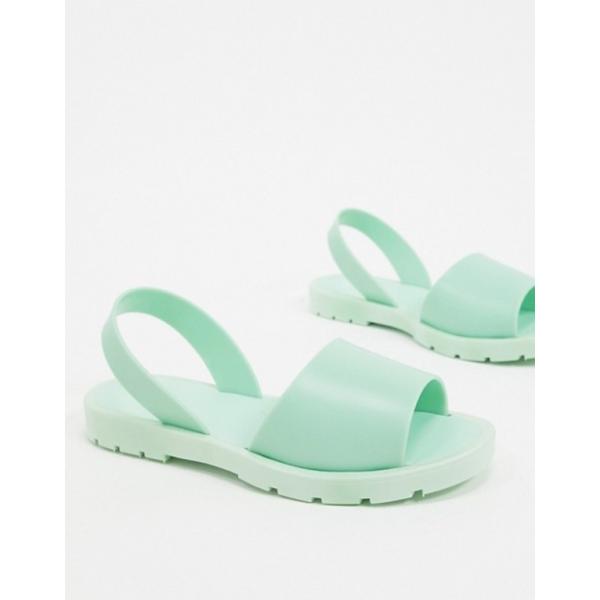 エイソス レディース サンダル シューズ Asos Design Jelly Sandals Mint ファッション通販 Finale In Flat