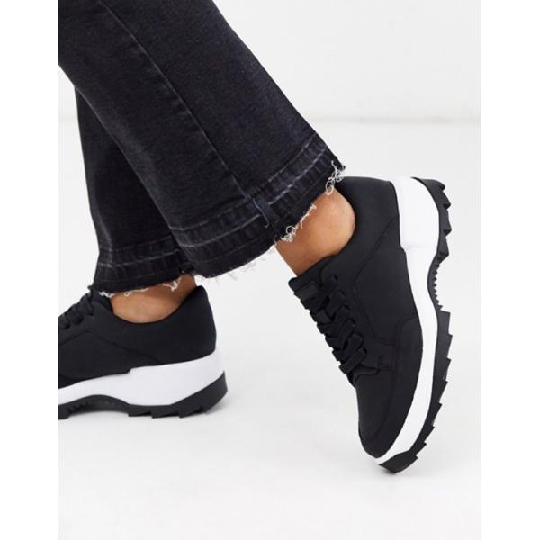 カンペール レディース スニーカー シューズ Camper 通信販売 Helix Lace Black Sole Sneakers In Chunky