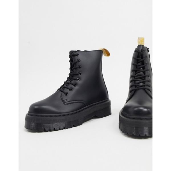 人気急上昇 ドクターマーチン メンズ ブーツ レインブーツ シューズ Dr Martens In Platform Jadon Boots Black Vegan