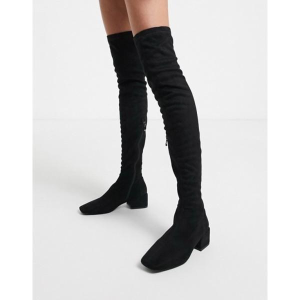 シミ レディース ブーツ ランキング総合1位 レインブーツ シューズ Simmi London Knee Lacey The Over In Boots Black