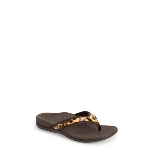 vionic leopard flip flop