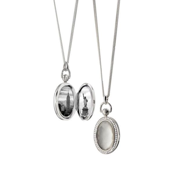 モニカリッチコサン レディース ネックレス チョーカー アクセサリー Monica Locket Necklace Crystal Rock オンライン限定商品 Rich Kosann