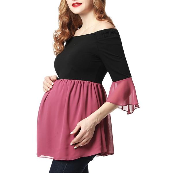 off the shoulder maternity top