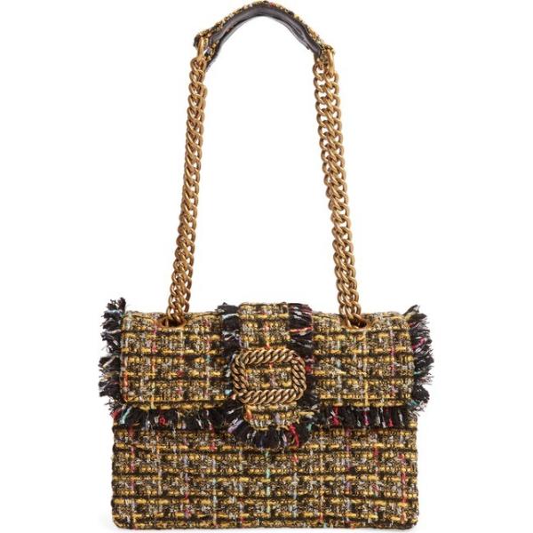カートジェイガーロンドン ファッション レディース ショルダーバッグ バッグ Kurt Geiger London Mayfair London Tweed Tweed Shoulder Bag 04 Gold リビーダ ショップ