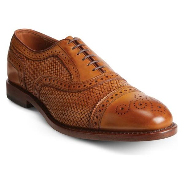 Toe Men シューズ 04 Walnut リビーダ Strand Oxford Allen ファッション エドモンズ Weave アレン Weave Men ドレスシューズ メンズ ショップ Edmonds