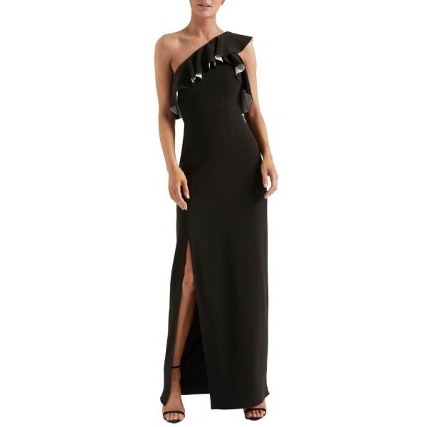 ハルストンヘリテージ レディース 当店一番人気 ワンピース トップス Halston Flounce Gown Heritage Crepe