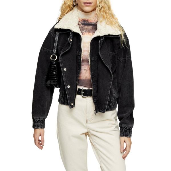 トップショップ レディース ジャケット ブルゾン 激安価格と即納で通信販売 アウター Topshop Faux 80s Jacket Ski Fur Collar