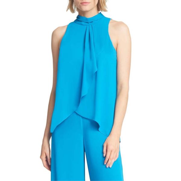 ハルストンヘリテージ レディース 絶品 ワンピース トップス Halston Ruffle Heritage Sleeveless Bodice Jumpsuit