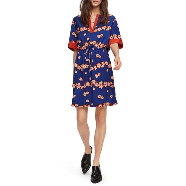 スコッチアンドソーダ レディース ワンピース トップス Scotch Amp Soda Floral Print Dress Ledhaneco Com