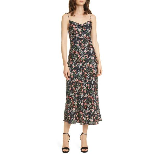 アリス アンド オリビア デポー レディース ワンピース トップス Alice Olivia Midi Floral Slipdress Harmony