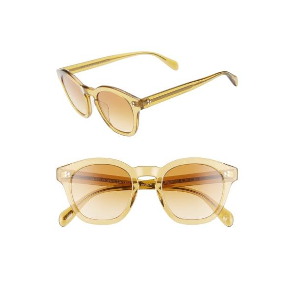 オリバーピープルズ メンズ サングラス アイウェア アクセサリー Oliver Peoples Sunglasses 感謝価格 48mm Boudreau Round
